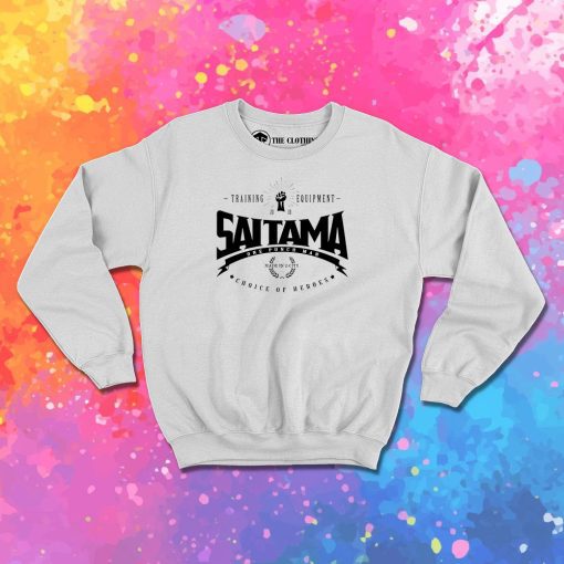Saitama Choice Of Heroes Black Sweatshirt