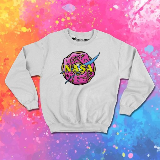 Simpsons Donut Nasa Symbol Sweatshirt