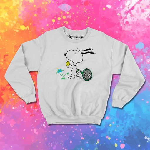 Snoopy Play Tennis Sweatshirt