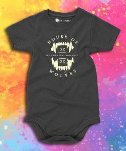 Vintage My Chemical Romance House Of Wolves Baby Onesie