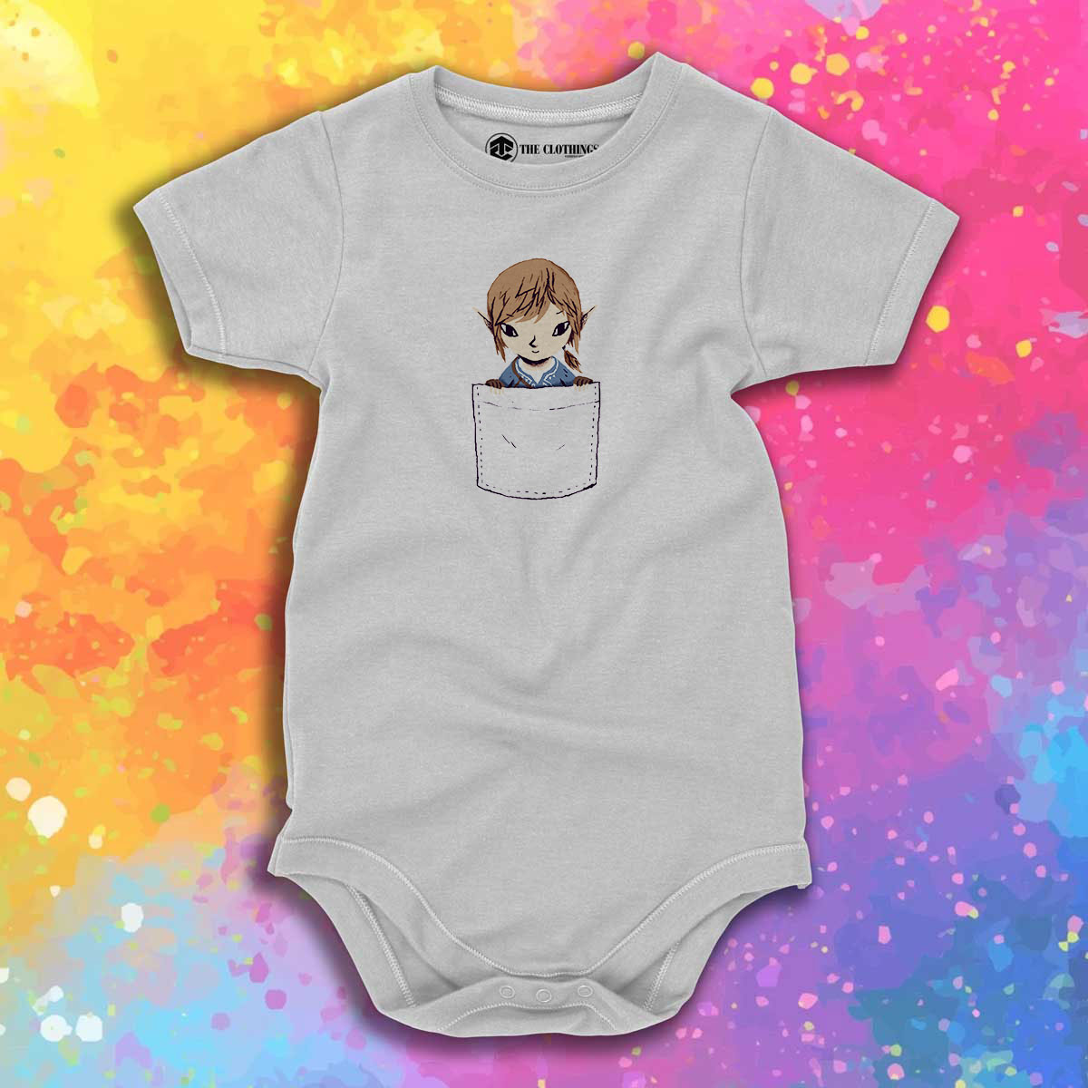 botw pocket shirt Baby Onesie