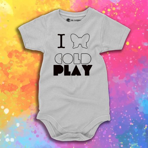 coldplay butterfly Baby Onesie