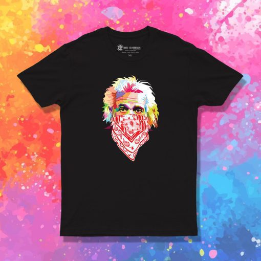 Albert Einstein Bandana 80s T Shirt
