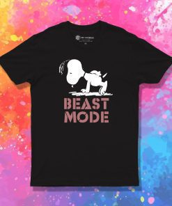 Beast Mode Gym Training Mode On Try Hard Snoopy T Shirt