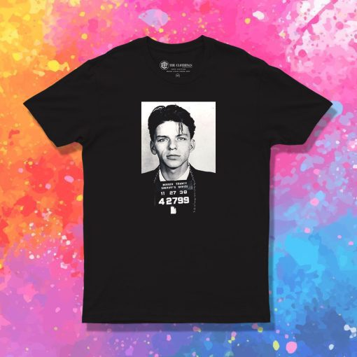 Frank Sinatra Mug Shot Retro T Shirt