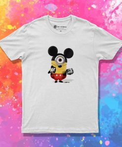 Funny Minion Cosplay Mickey Mouse T Shirt