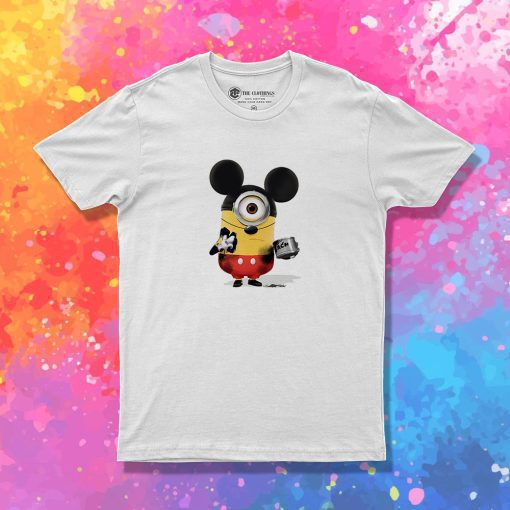 Funny Minion Cosplay Mickey Mouse T Shirt