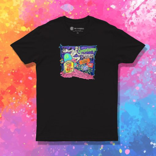 Goosebumps Skateboard Skeleton T Shirt