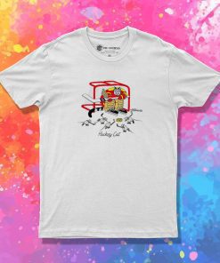 Hockey Cat And Mice Nos Kliban Crazy T Shirt