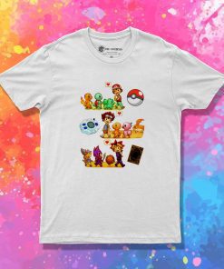 Pokemon Digimon Yugioh Starters T Shirt