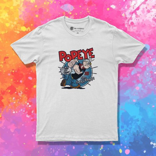 Vintage Popeye The Sailorman Comic T Shirt