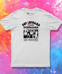 Def Leppard Pyromania Usa Tour 1983 T Shirt