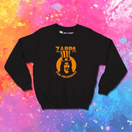 Frank Zappa For President Vintage Sweatshirt