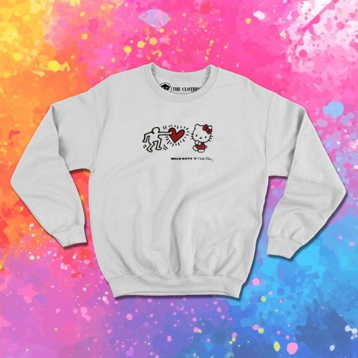 Hello Kitty x Keith Haring Crewneck Funny Sweatshirt