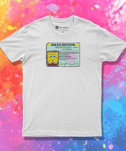 Spongebob Bikini Bottom Driver License T Shirt