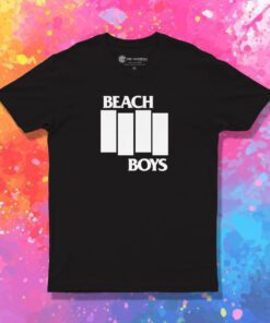 Beach Boys Black Flag Logo Parody T Shirt