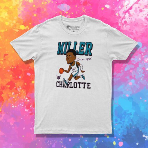 Brandon Miller Charlotte Hornets Homage Caricature Tri Blend T Shirt