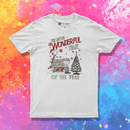 Charlie And The Snoopy Christmas T Shirt