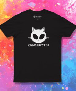 Kawaii Kitty Alien Funny T Shirt