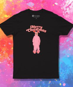 Merry Christmas Ralphie Pink Bunny T Shirt