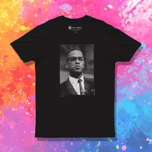 Roy DeCarava Malcolm X Hooded Graphic T Shirt