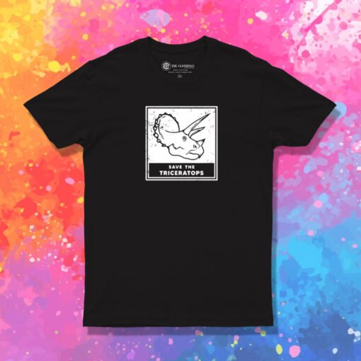Save The Triceratops T Shirt