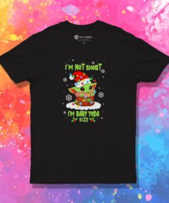 Star Wars Baby Yoda I'm Not Short Santa Hat Christmas T Shirt