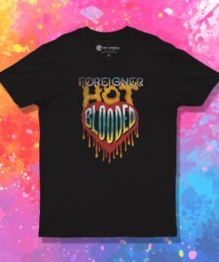 Vintage Foreigner Hot Blooded Rock Music T Shirt
