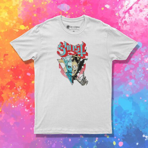Vintage Ghoost Split Faces T Shirt