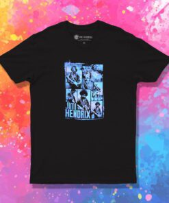 Vintage Jimi Hendrix 8 Photos Live Concert Stage T Shirt