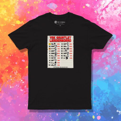 Yak Barstool Big Cat Gauntlet Leaderboard T Shirt