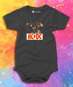 ACDC Live On Stage Band Vintage Baby Onesie