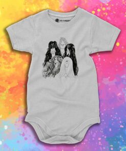 Aerosmith Draw The Line Vintage Baby Onesie