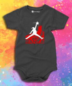 Air Santa Funny Xmas Basketball Parody Baby Onesie