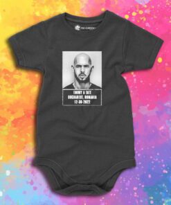 Andrew Tate Mugshot Free Top G Cobratate Baby Onesie