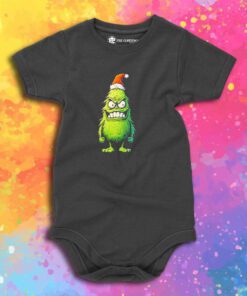Angry Christmas Monster Baby Onesie