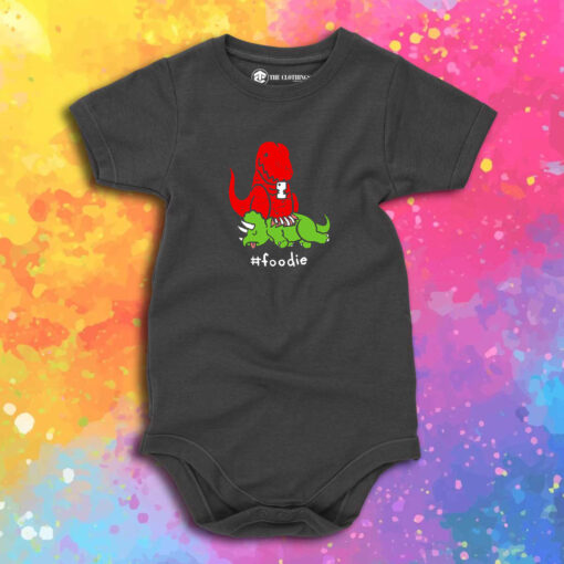 Foodie Dino Classic Baby Onesie 1.jpeg