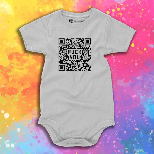 Fuck You QR Code Graphic Baby Onesie 1.jpeg