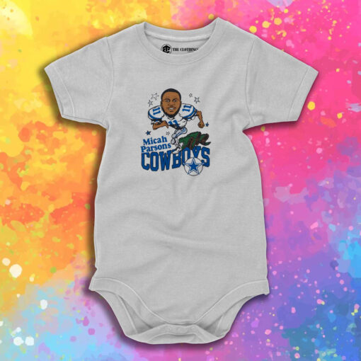Funny Dallas Cowboys Micah Parsons Retro Baby Onesie 1.jpeg