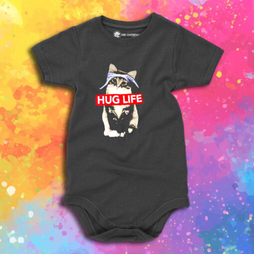 Funny Parody Hug Life Cat Baby Onesie 1.jpeg