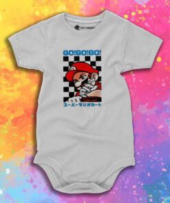 Go Go Go Super Mario Kart Retro Japanese Baby Onesie 1.jpeg