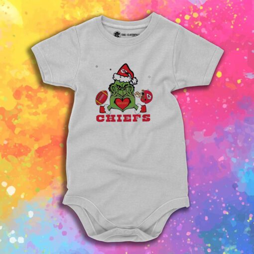 Grinch Loves Chiefs Football Helmet Baby Onesie 1.jpeg