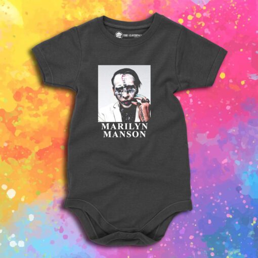 Marilyn Manson Heaven Upside Down Era Baby Onesie 1.jpeg