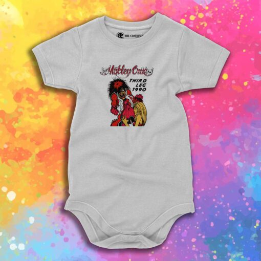 Motley Crue 1990 Third Leg Dr Feelgood Vintage Baby Onesie 1.jpeg
