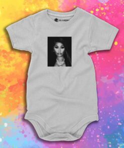 Nicki Minaj Black And White Photo Baby Onesie 1.jpeg