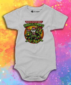 Ninja turtle Magical Mutant Ninja Christmas Baby Onesie 1.jpeg