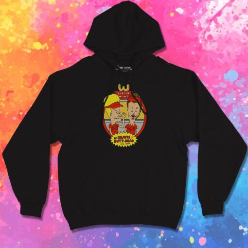 Beavis And Butthead Burger World Circle Frame Hoodie 1.jpeg