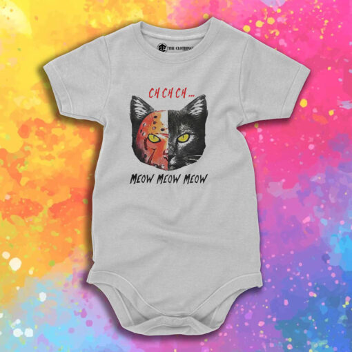 Parody Jason Voorhees Cat Meow Baby Onesie.jpeg
