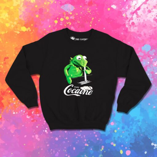 Funny Kermit The Frog Enjoy Cocaine Sweatshirt 1.jpeg