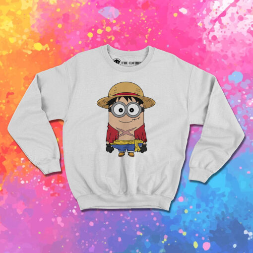 Monkey D luffy Minon Sweatshirt 1.jpeg
